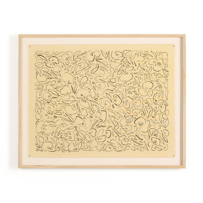 Black On Cream Glimmer by Laurel-Dawn Latshaw - White Oak