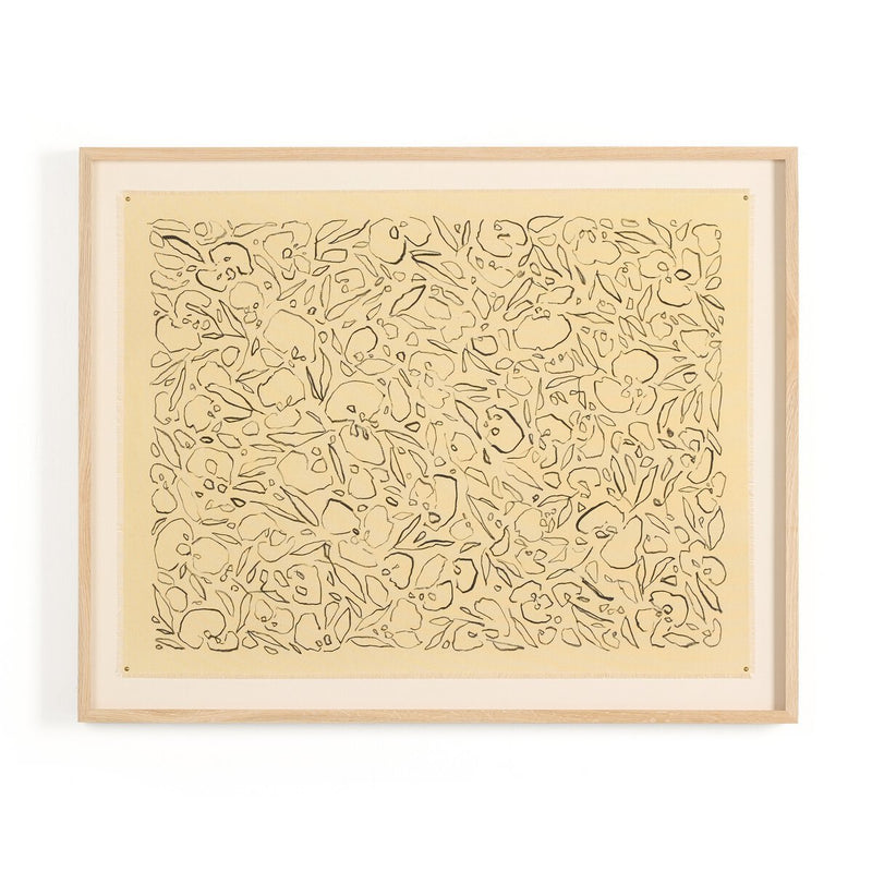 Black On Cream Glimmer by Laurel-Dawn Latshaw - White Oak