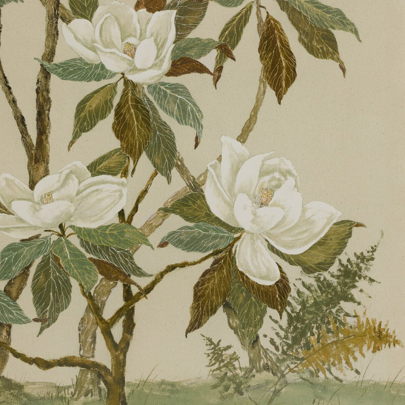 Tan Chinoiserie by Laurel-Dawn Latshaw - Rooftop Rustic Walnut