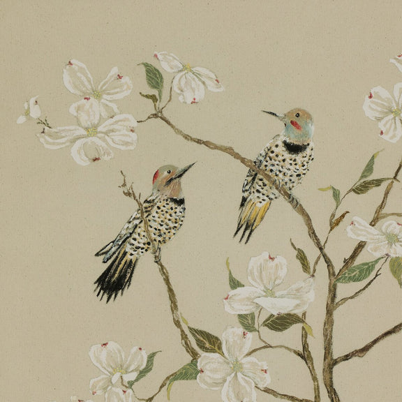 Tan Chinoiserie by Laurel-Dawn Latshaw - Rooftop Rustic Walnut