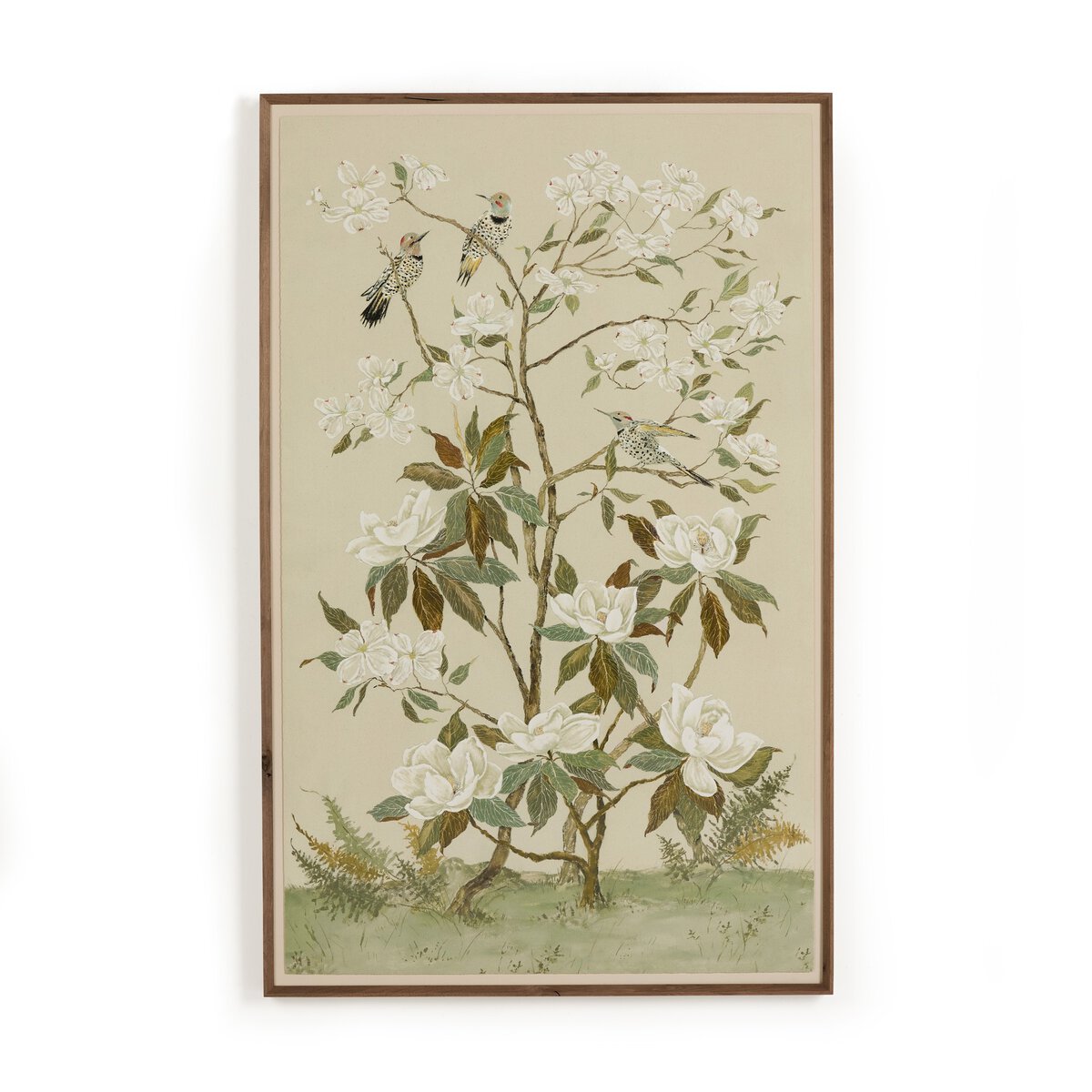 Tan Chinoiserie by Laurel-Dawn Latshaw - Rooftop Rustic Walnut