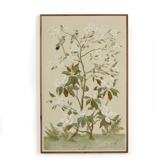 Tan Chinoiserie by Laurel-Dawn Latshaw - Rooftop Rustic Walnut