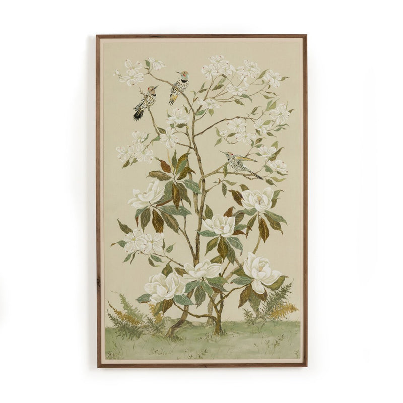 Tan Chinoiserie by Laurel-Dawn Latshaw - Rooftop Rustic Walnut