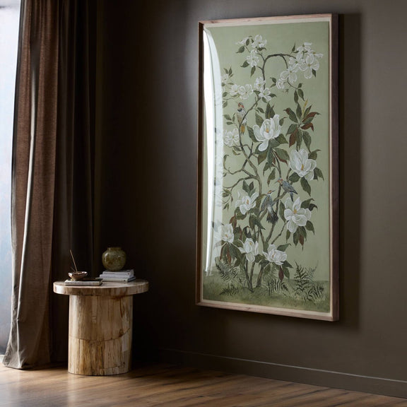 Green Chinoiserie by Laurel-Dawn Latshaw - Rooftop Rustic Walnut