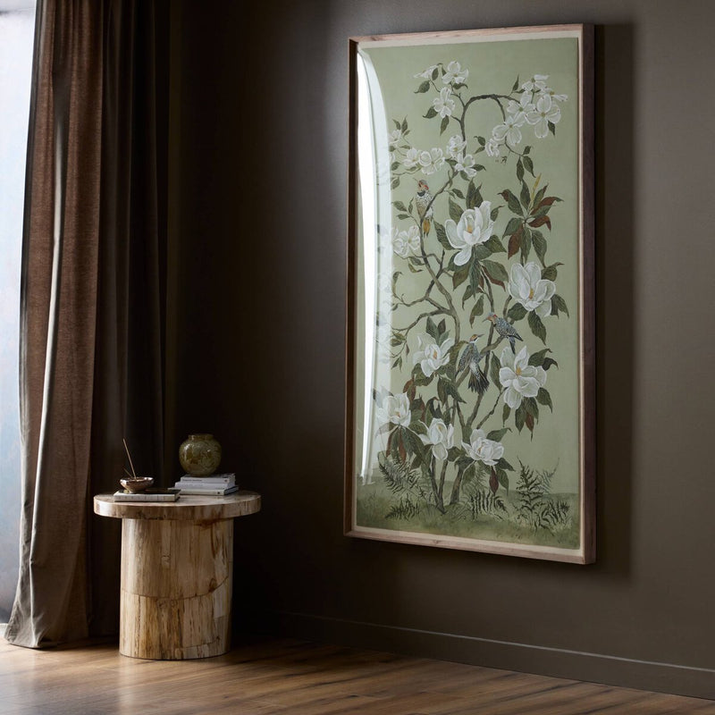 Green Chinoiserie by Laurel-Dawn Latshaw - Rooftop Rustic Walnut