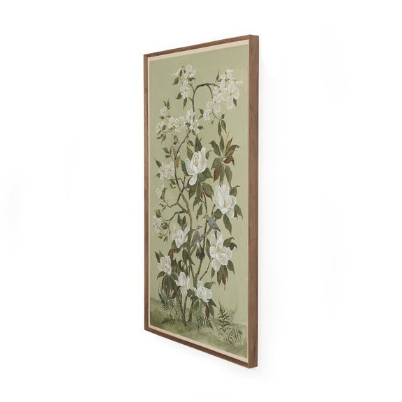 Green Chinoiserie by Laurel-Dawn Latshaw - Rooftop Rustic Walnut