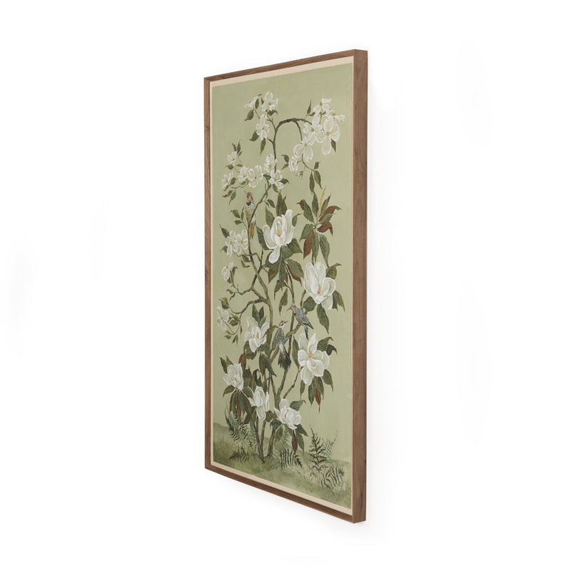 Green Chinoiserie by Laurel-Dawn Latshaw - Rooftop Rustic Walnut