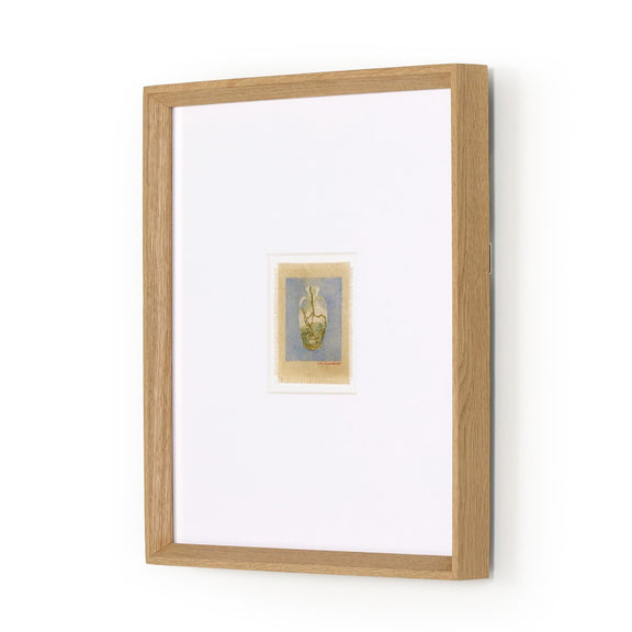 Poetic Mend Blue 2 by Laurel-Dawn Latshaw - Rooftop Vertical Grain White Oak