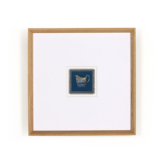 Poetic Mend Blue 3 by Laurel-Dawn Latshaw - Rooftop Vertical Grain White Oak