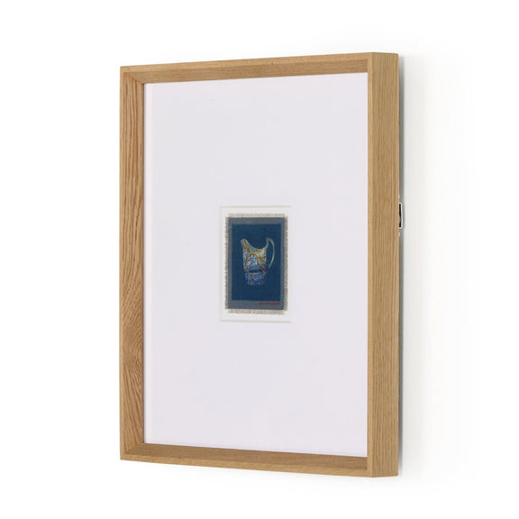 Poetic Mend Blue 3 by Laurel-Dawn Latshaw - Rooftop Vertical Grain White Oak
