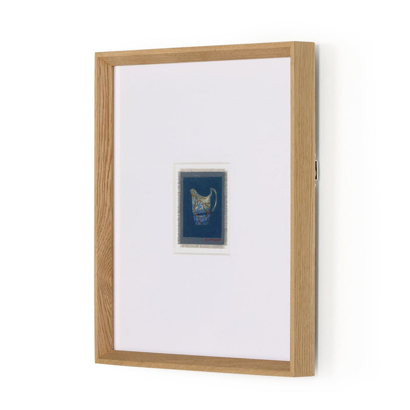 Poetic Mend Blue 3 by Laurel-Dawn Latshaw - Rooftop Vertical Grain White Oak