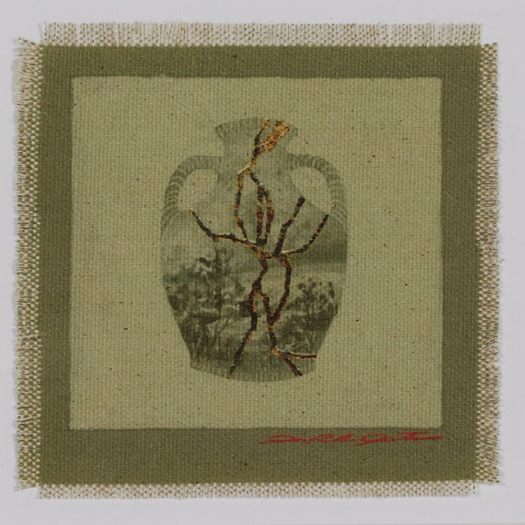 Poetic Mend Green by Laurel-Dawn Latshaw - Rooftop Vertical Grain White Oak