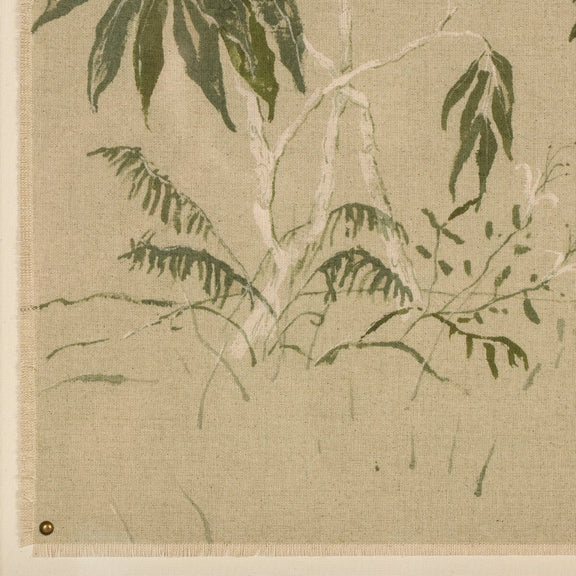 Linen Chinoiserie by Laurel-Dawn Latshaw - Walnut 2.5