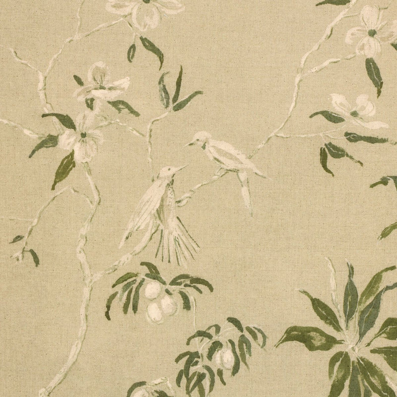 Linen Chinoiserie by Laurel-Dawn Latshaw - Walnut 2.5