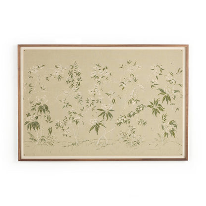 Linen Chinoiserie by Laurel-Dawn Latshaw - Walnut 2.5