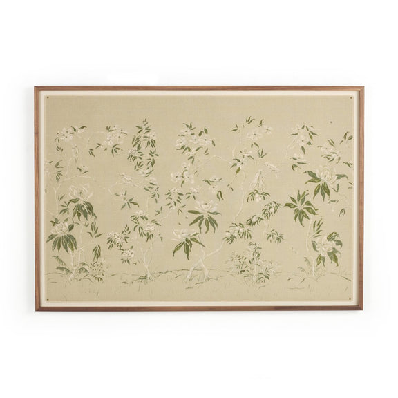 Linen Chinoiserie by Laurel-Dawn Latshaw - Walnut 2.5
