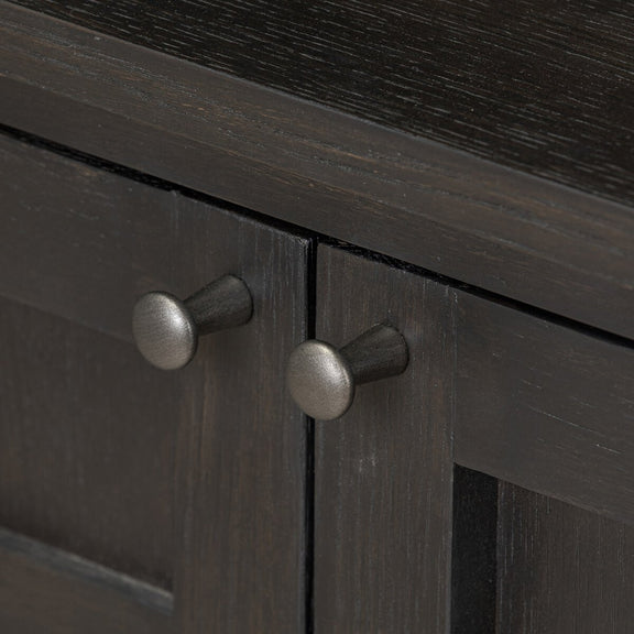 Alessio Bookcase - Smoked Black