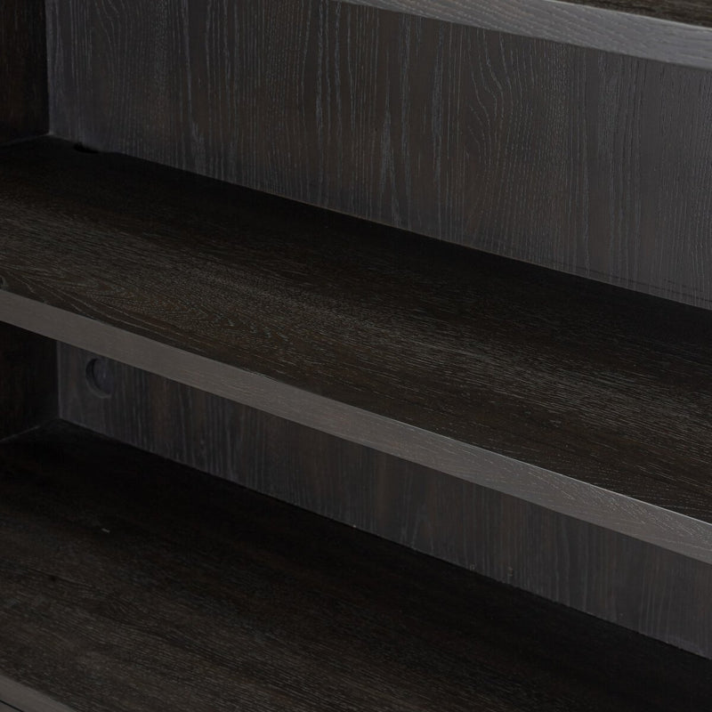 Alessio Bookcase - Smoked Black
