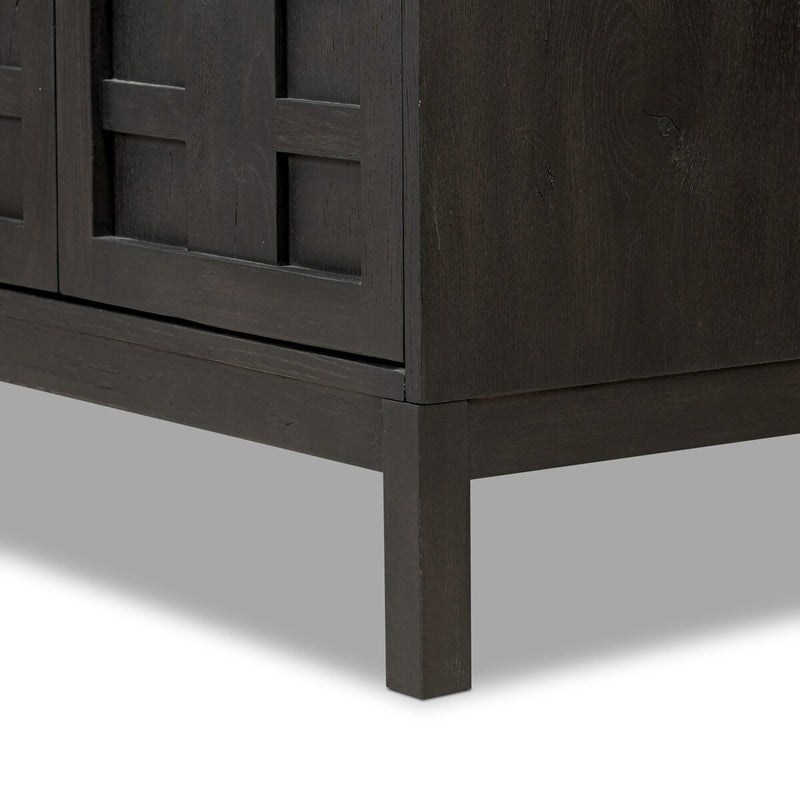 Alessio Bookcase - Smoked Black