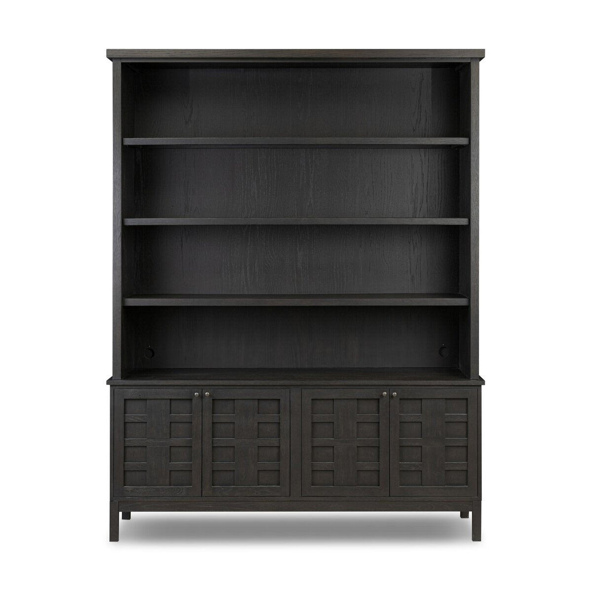 Alessio Bookcase - Smoked Black