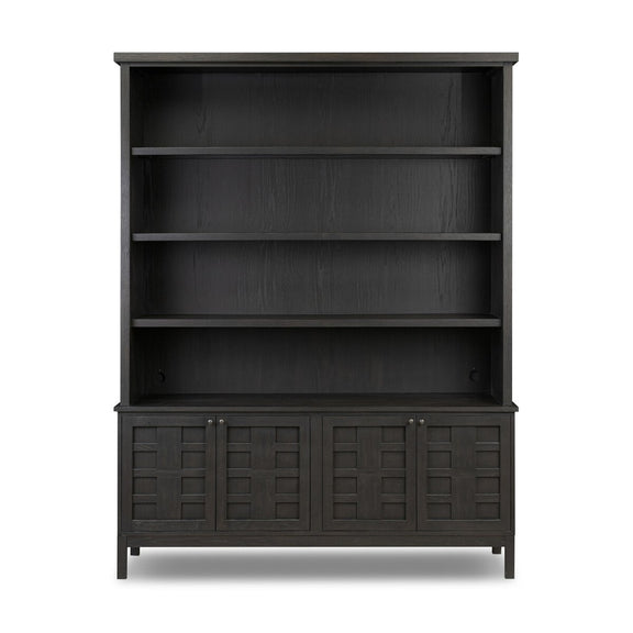 Alessio Bookcase - Smoked Black