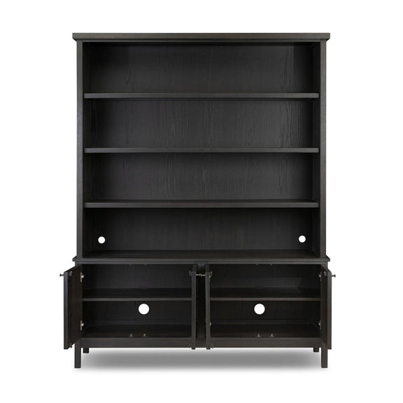 Alessio Bookcase - Smoked Black