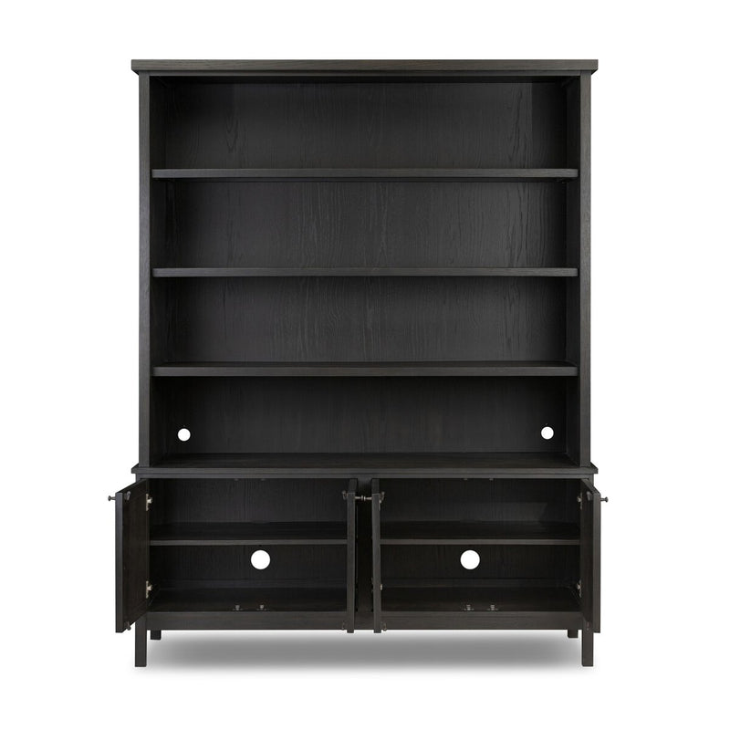 Alessio Bookcase - Smoked Black