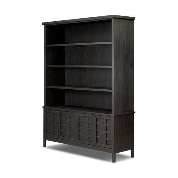 Alessio Bookcase - Smoked Black