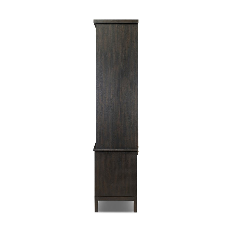 Alessio Bookcase - Smoked Black