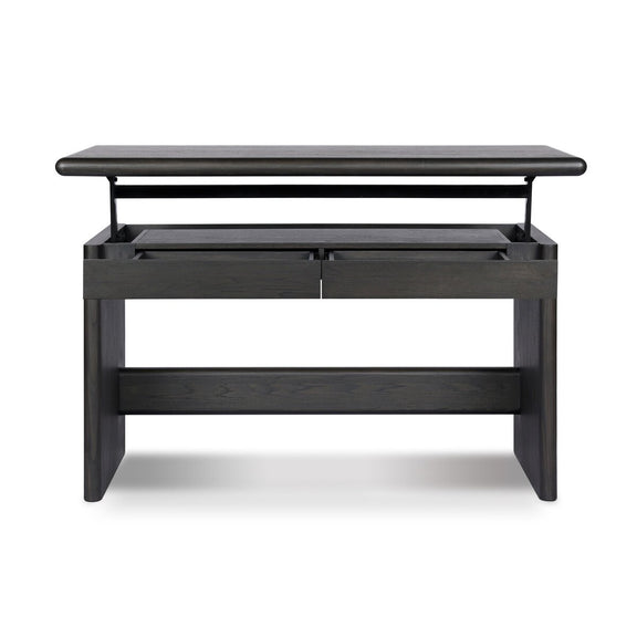 Denton Standing Desk - Smoked Black Sungkai Veneer