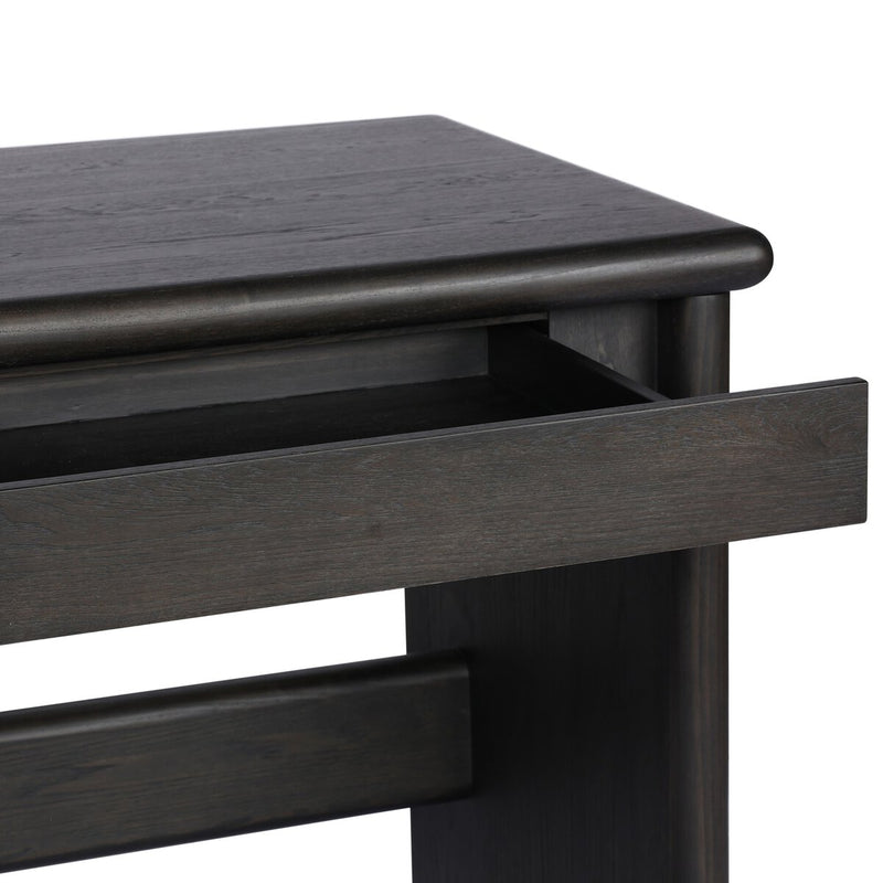 Denton Standing Desk - Smoked Black Sungkai Veneer