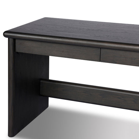 Denton Standing Desk - Smoked Black Sungkai Veneer