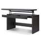Denton Standing Desk - Smoked Black Sungkai Veneer