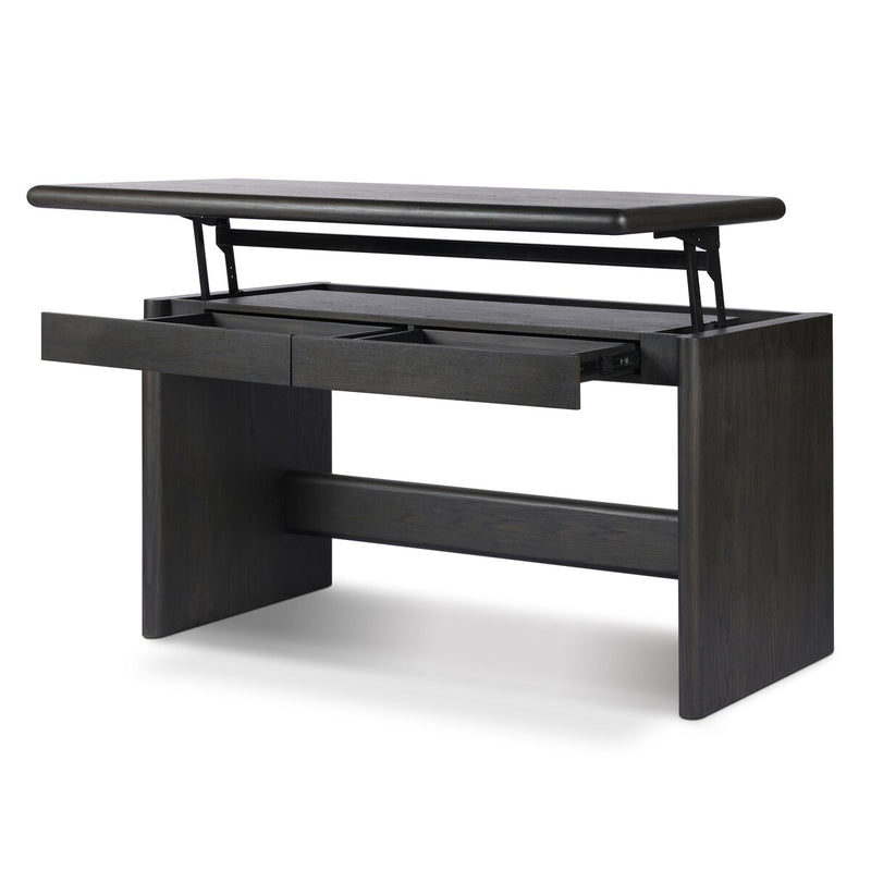 Denton Standing Desk - Smoked Black Sungkai Veneer