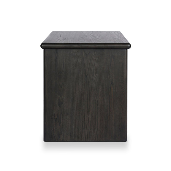 Denton Standing Desk - Smoked Black Sungkai Veneer