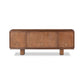 Lyle Media Console - Rust Rubberwood Veneer