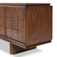 Lyle Media Console - Rust Rubberwood Veneer