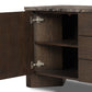 Lawson Media Console - Brown Oak Veneer