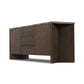 Lawson Media Console - Brown Oak Veneer