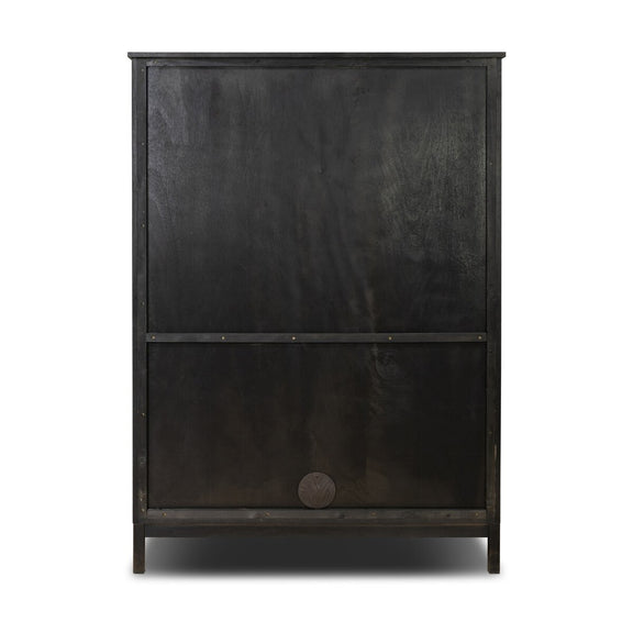 Alessio Cabinet - Smoked Black Veneer