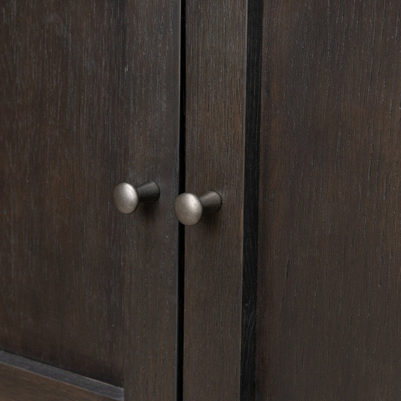 Alessio Cabinet - Smoked Black Veneer