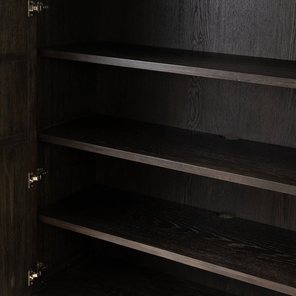 Alessio Cabinet - Smoked Black Veneer