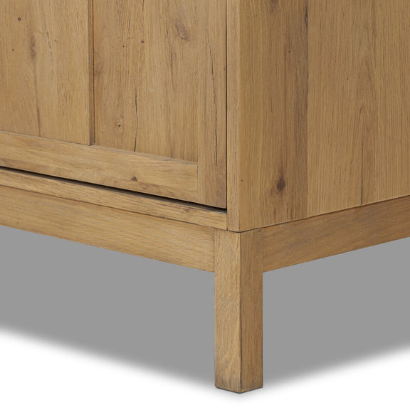 Alessio Cabinet - Aged Natural Oak Veneer