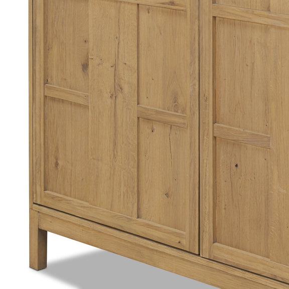 Alessio Cabinet - Aged Natural Oak Veneer