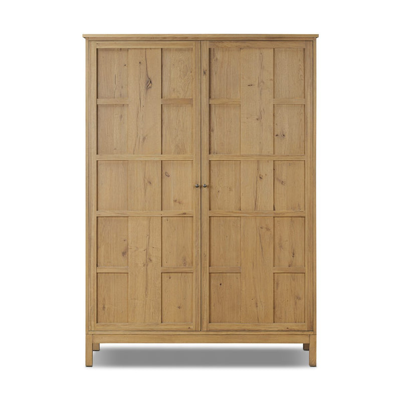 Alessio Cabinet - Aged Natural Oak Veneer