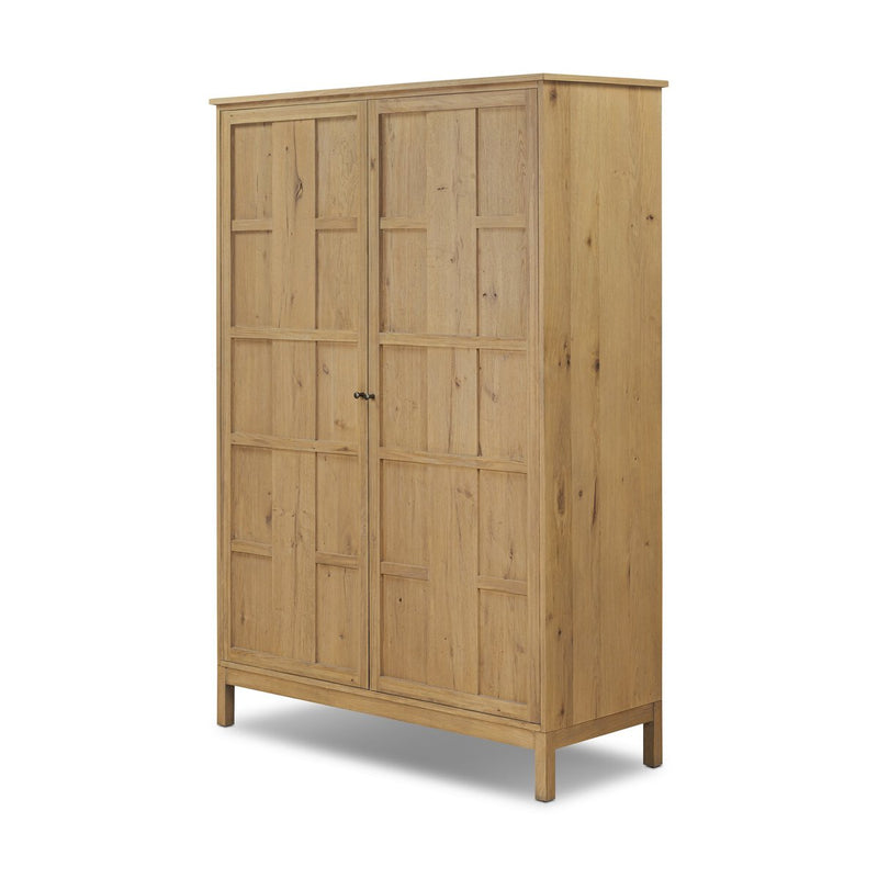 Alessio Cabinet - Aged Natural Oak Veneer
