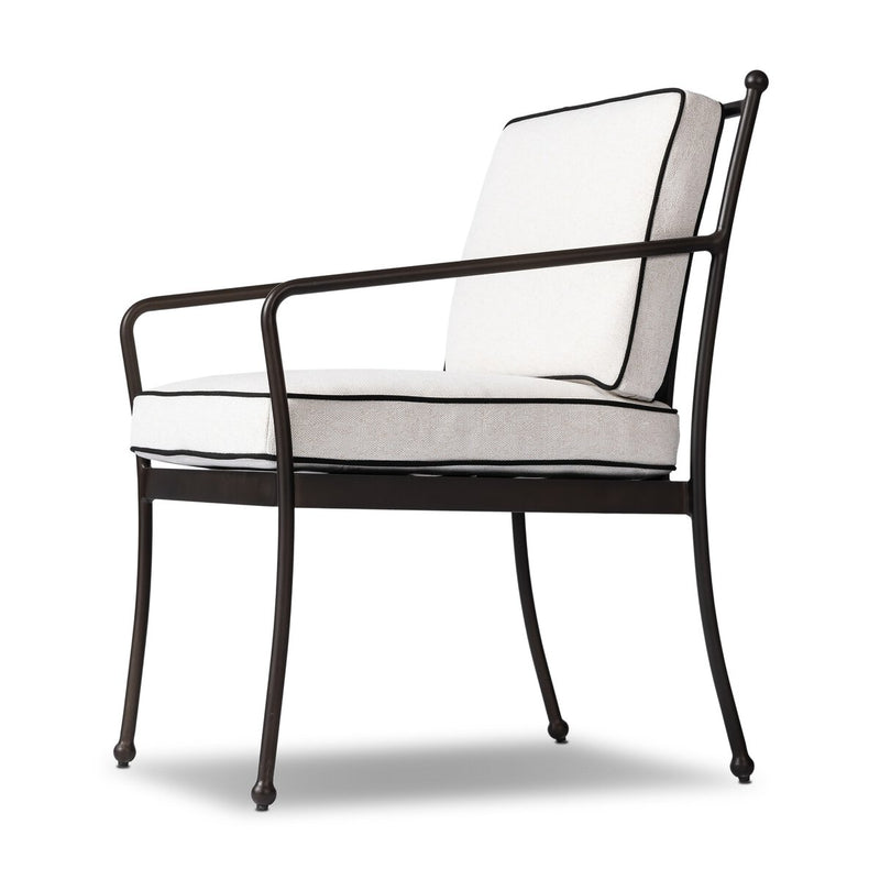 Tally Outdoor Dining Armchair - Alessi Linen