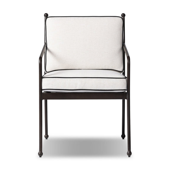 Tally Outdoor Dining Armchair - Alessi Linen