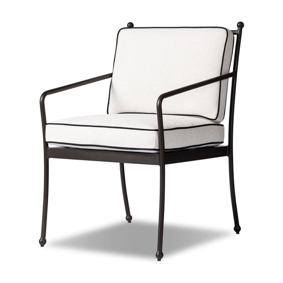 Tally Outdoor Dining Armchair - Alessi Linen