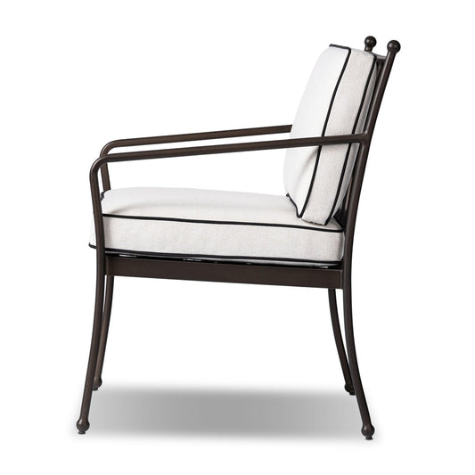 Tally Outdoor Dining Armchair - Alessi Linen